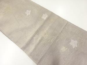 アンティーク　紗 桔梗模様織出し袋帯（材料）